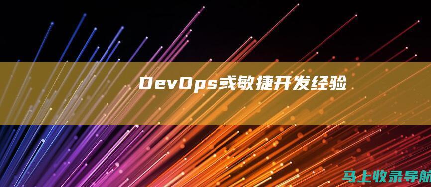 DevOps 或敏捷开发经验
