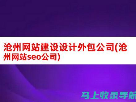 选择沧州网站建设和推广代理的指南：寻找最佳合作伙伴