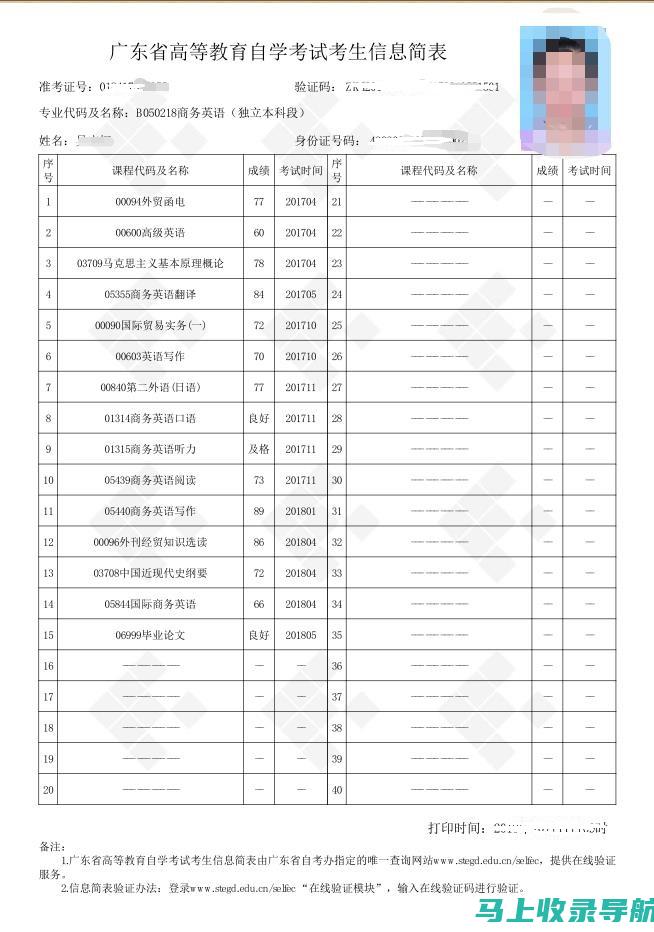 自考网成绩查询的重要性及对自考生的影响