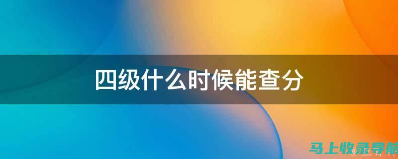 如何找到四级查询成绩入口？一步步教你轻松访问