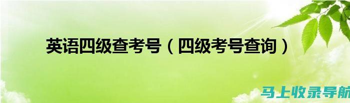 查找英语四级报名入口官网的有效方法与建议