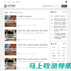 青赤鸟科技-seo优化|建站|小程序开发 -